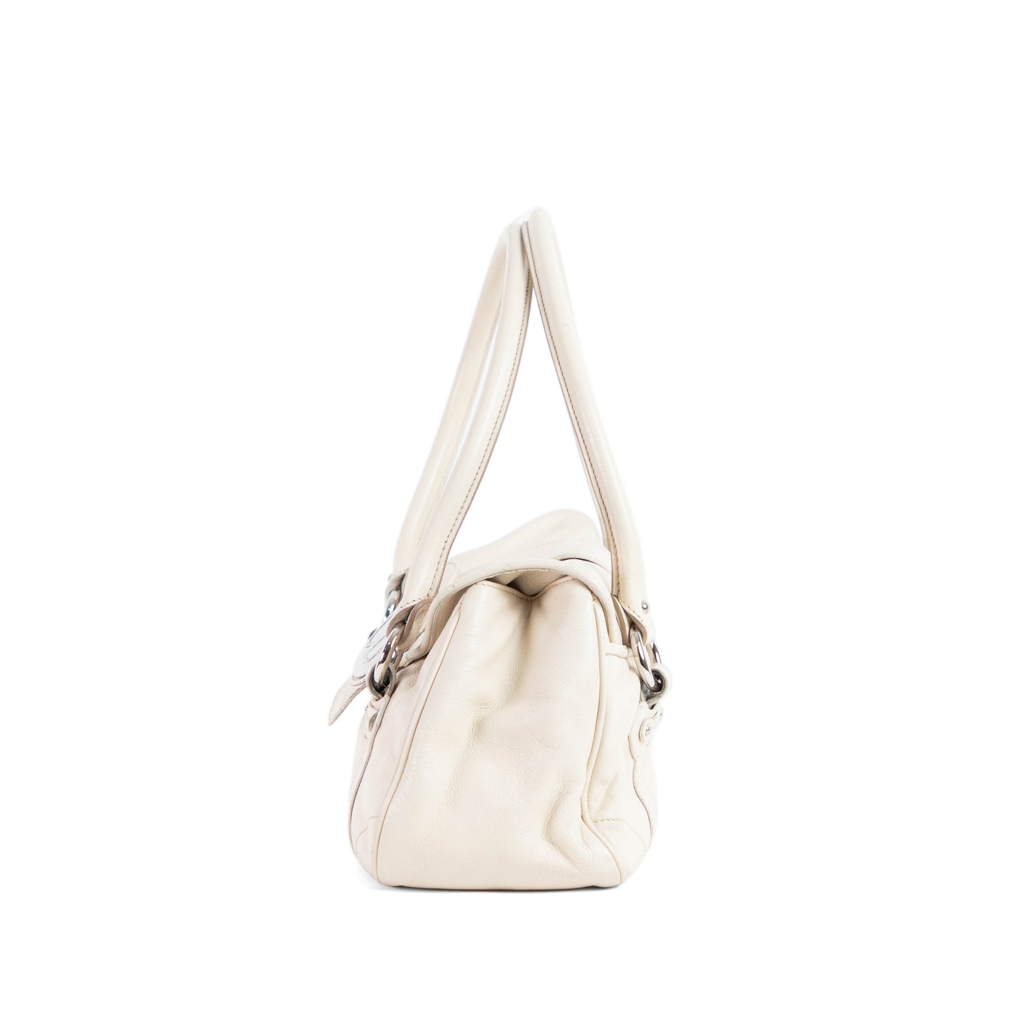 DIOR cream saint germaine leather flap bag