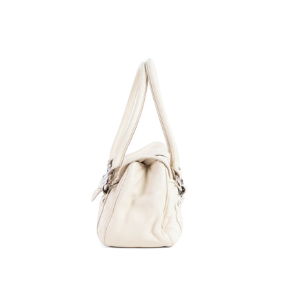 DIOR cream saint germaine leather flap bag