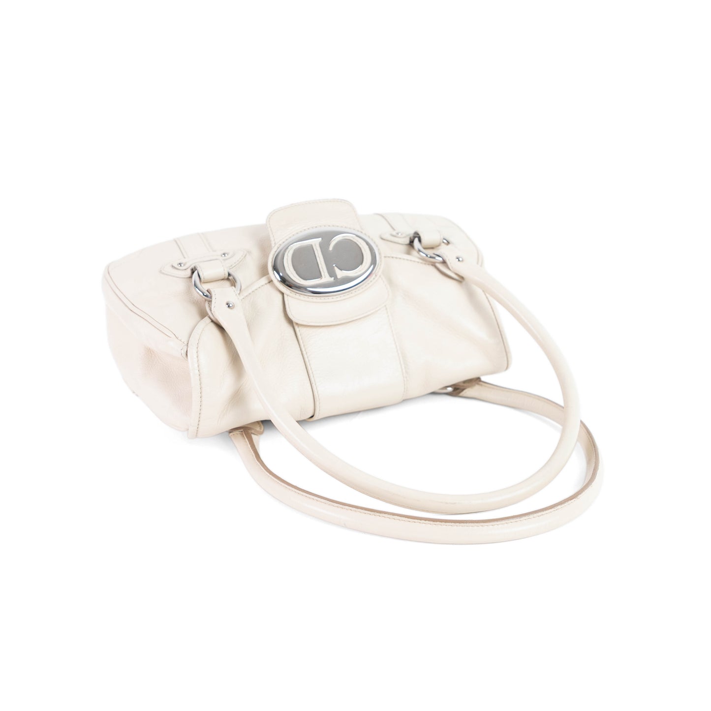 DIOR cream saint germaine leather flap bag