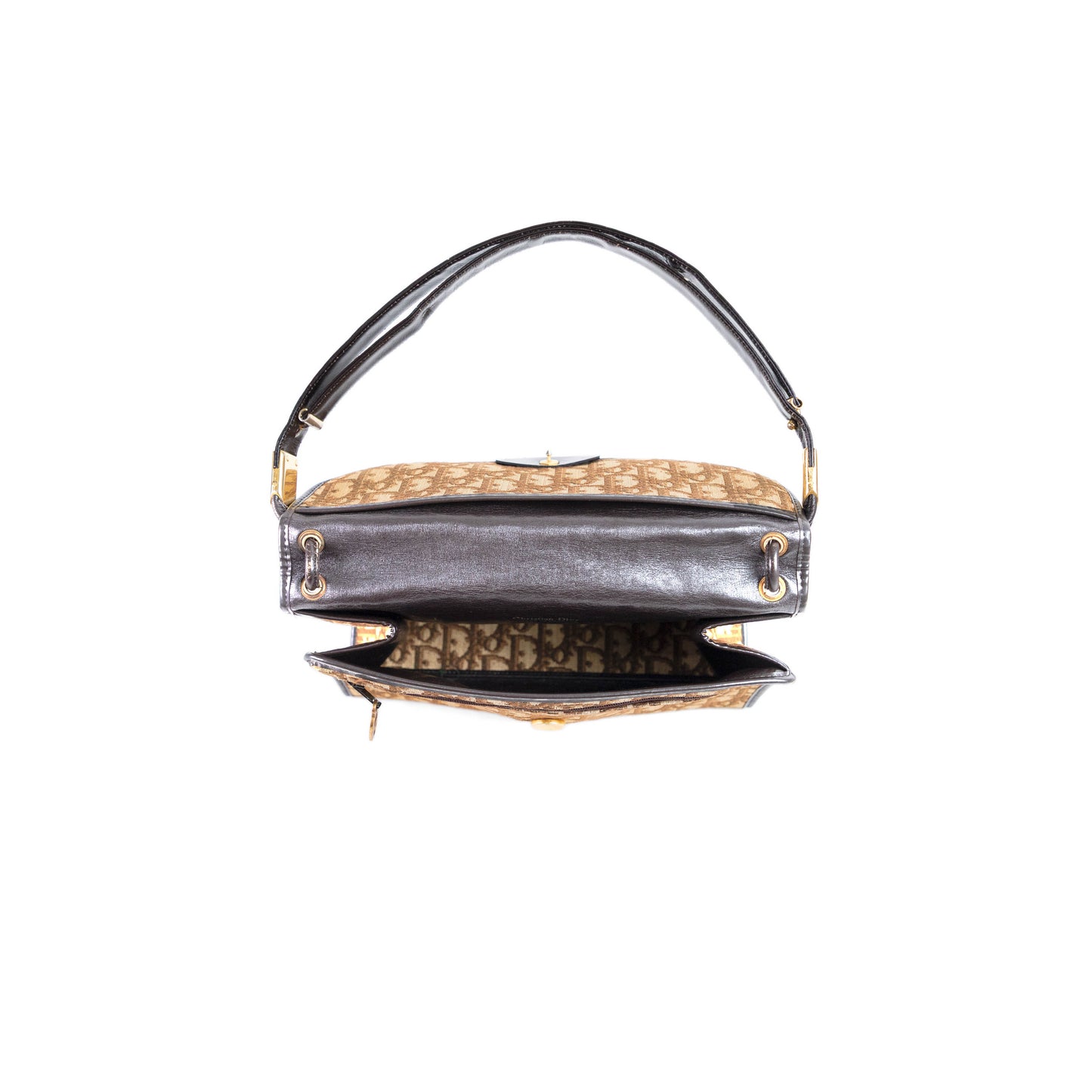 DIOR brown monogram trotter handbag