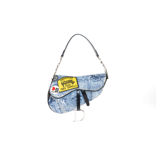 DIOR "MISS DIORELLA" denim saddle bag