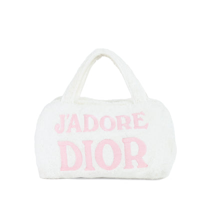 DIOR "j'adore dior" terry cloth bag