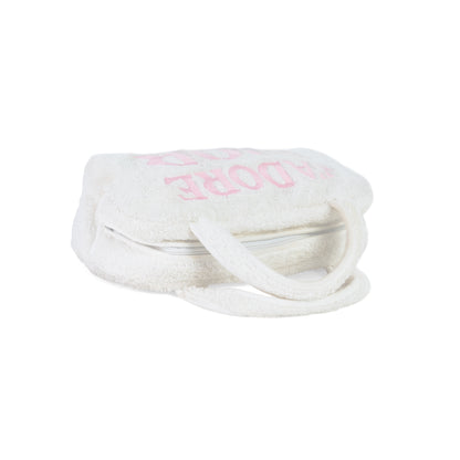 DIOR "j'adore dior" terry cloth bag