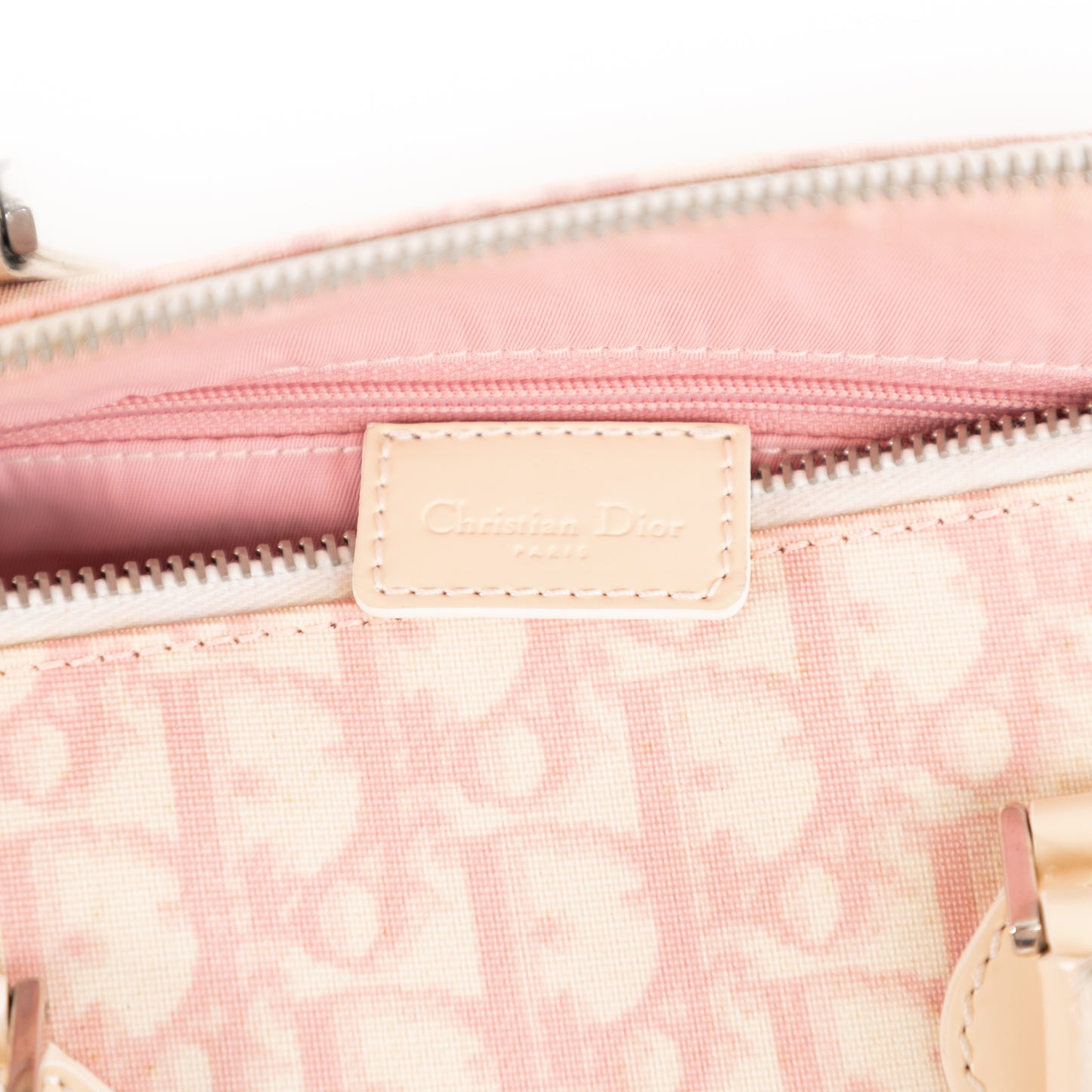 DIOR x John Galliano pink trotter Boston bag