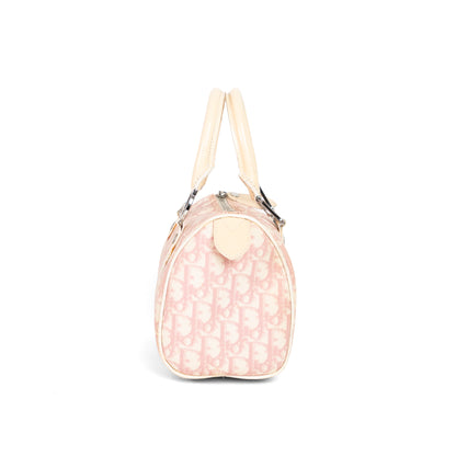 DIOR x John Galliano pink trotter Boston bag