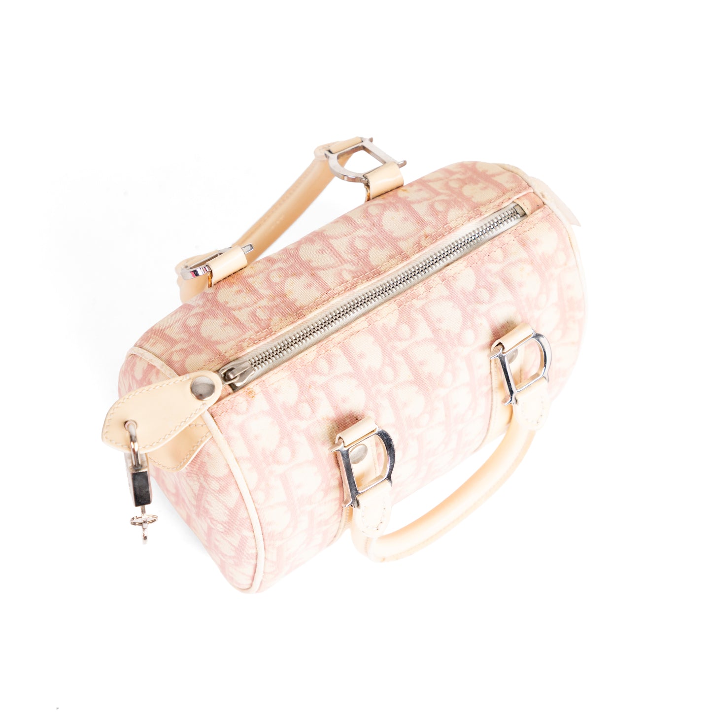 DIOR x John Galliano pink trotter Boston bag