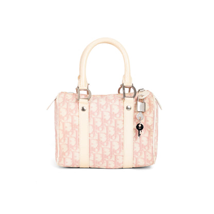 DIOR x John Galliano pink trotter Boston bag