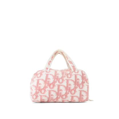 DIOR pink trotter terry cloth bag
