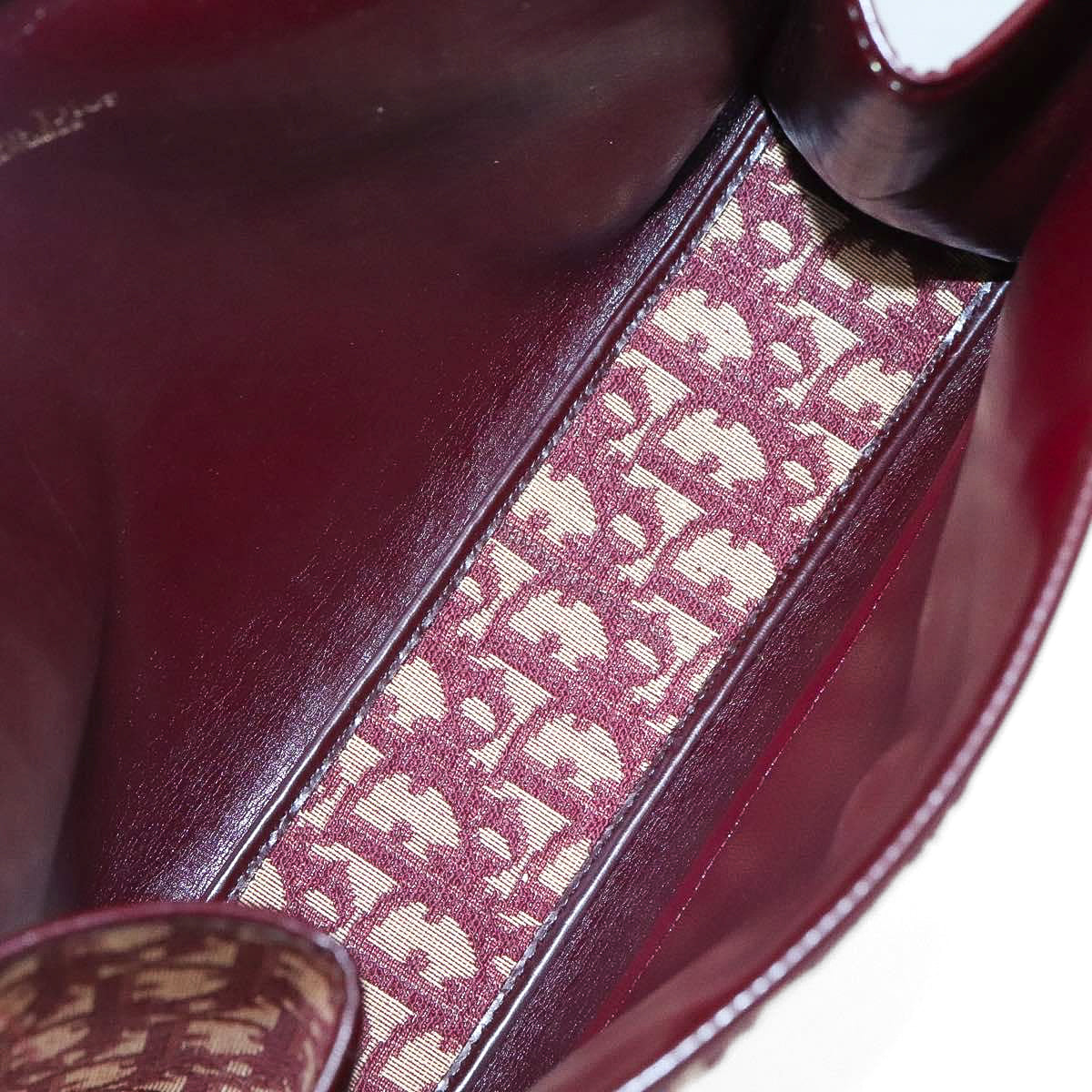 DIOR red monogram trotter handbag