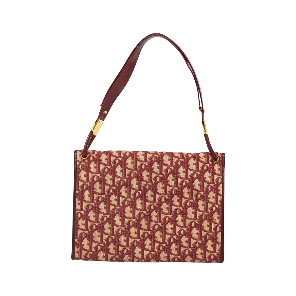 DIOR red monogram trotter handbag
