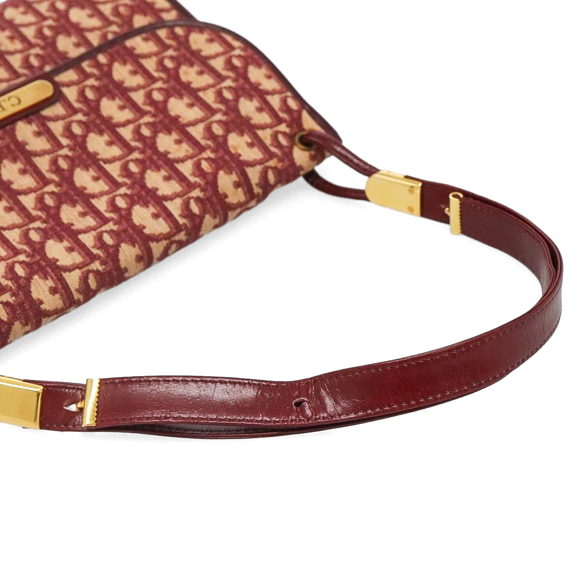 DIOR red monogram trotter handbag
