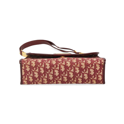 DIOR red monogram trotter handbag