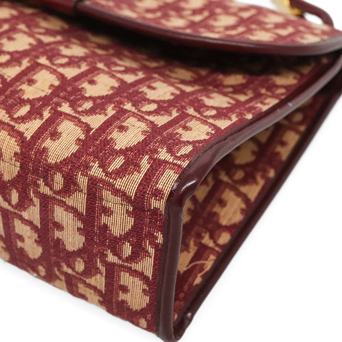 DIOR red monogram trotter handbag