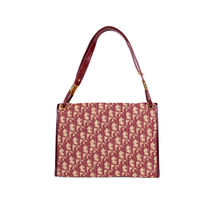 DIOR red monogram trotter handbag