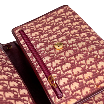 DIOR red monogram trotter handbag