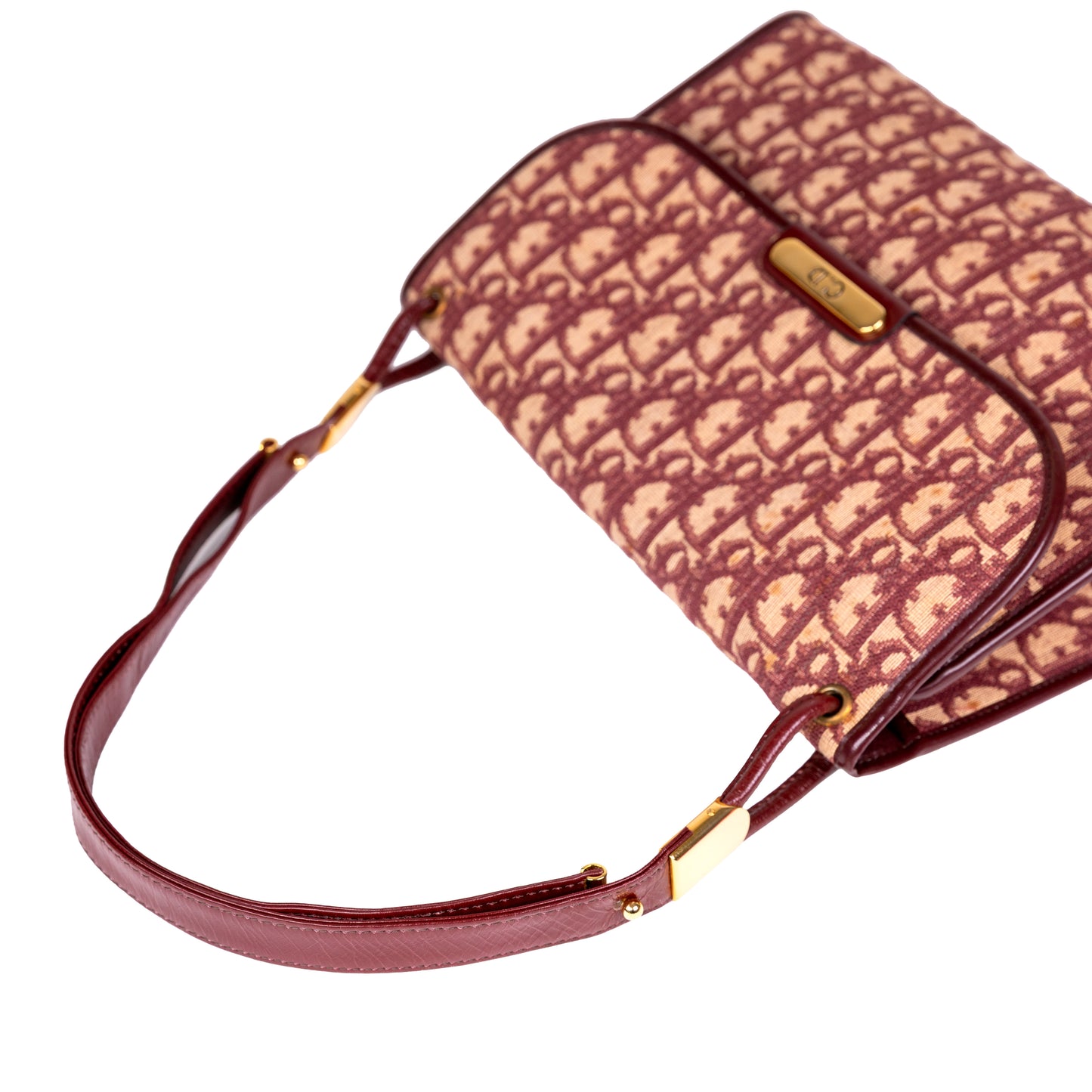 DIOR red monogram trotter handbag