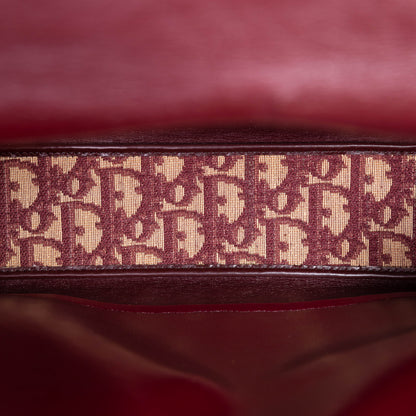 DIOR red monogram trotter handbag