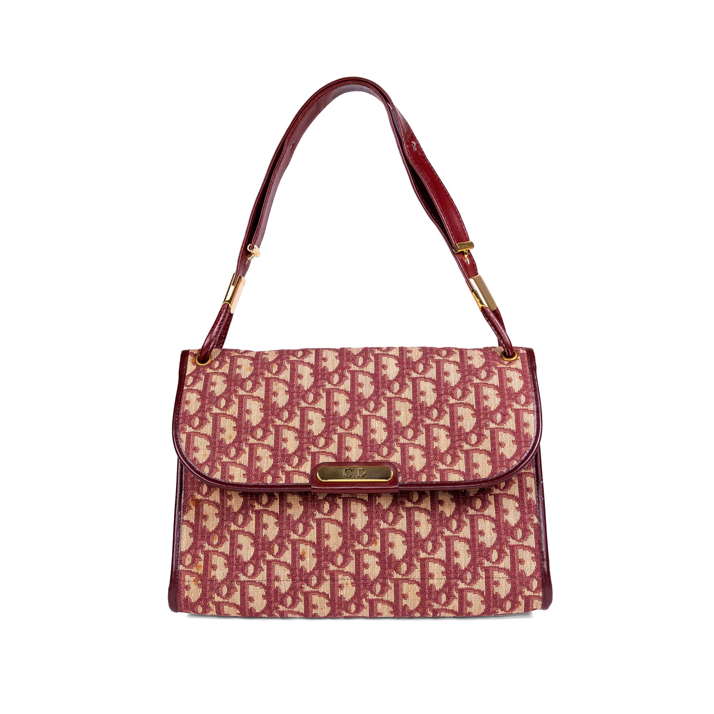 DIOR red monogram trotter handbag