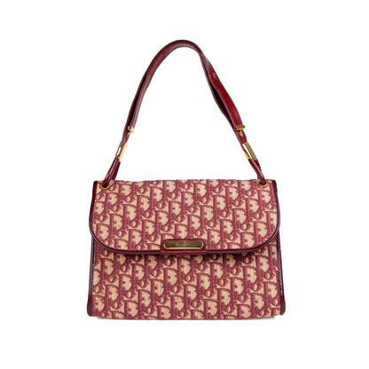 DIOR red monogram trotter handbag