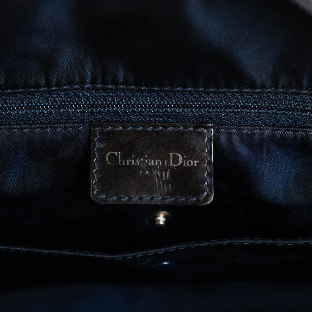 DIOR denim “Miss Diorella” speedway saddle bowler bag