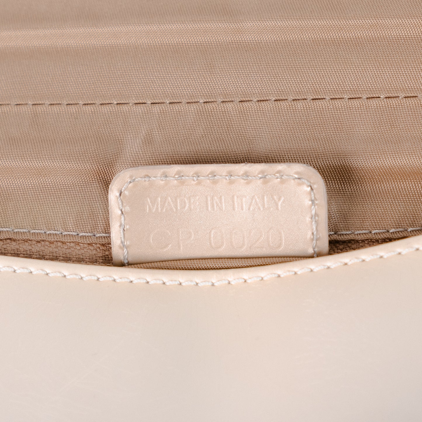 DIOR cream pearl malice bag