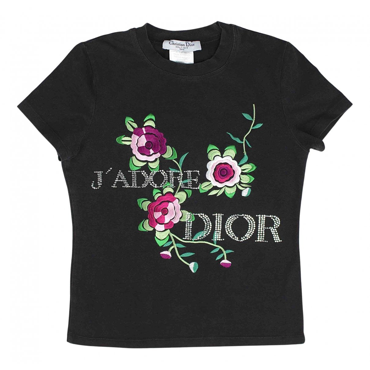 DIOR crystal “J’adore Dior” floral T-shirt