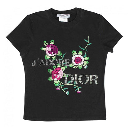 DIOR crystal “J’adore Dior” floral T-shirt