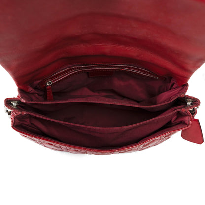 DIOR red cannage miss dior flap shoulder bag