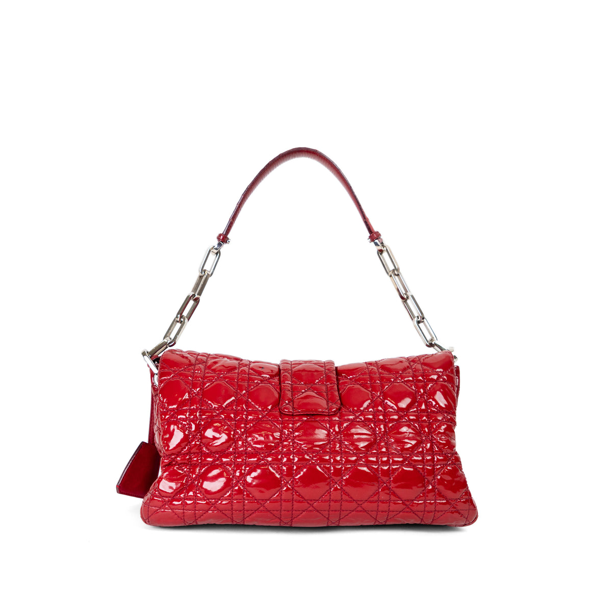 DIOR red cannage miss dior flap shoulder bag