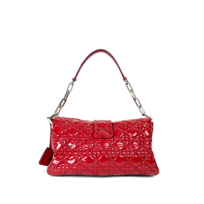 DIOR red cannage miss dior flap shoulder bag