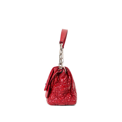 DIOR red cannage miss dior flap shoulder bag