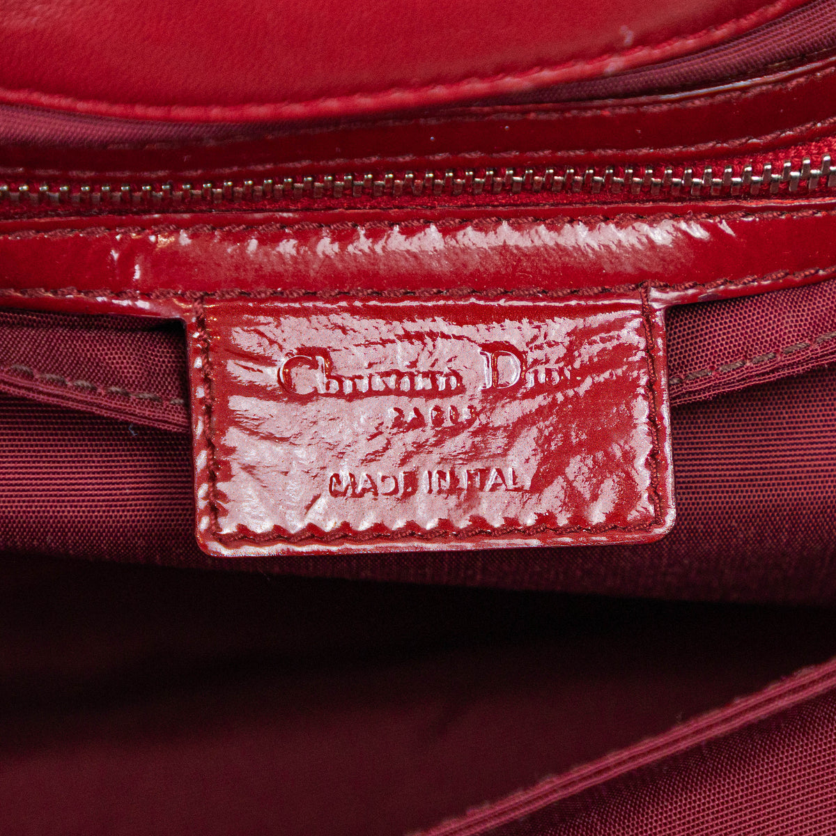 DIOR red cannage miss dior flap shoulder bag