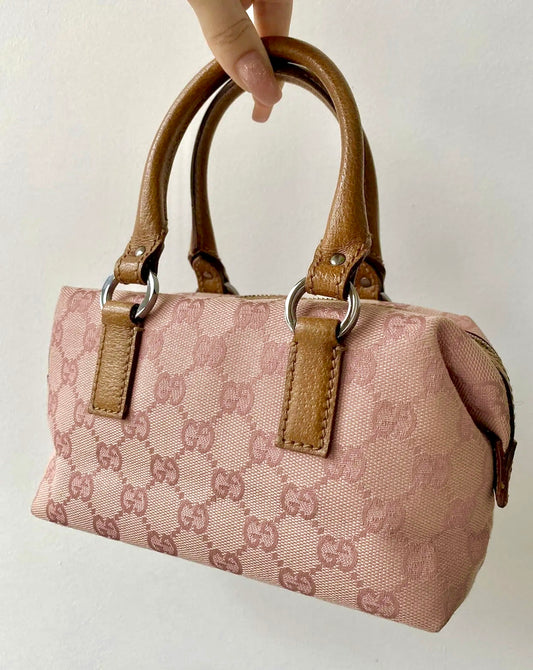 GUCCI mini pink Boston bag