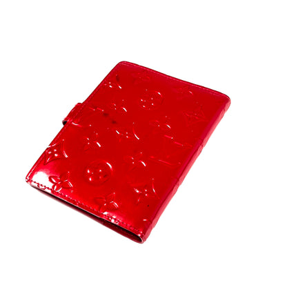 LOUIS VUITTON red vernis agenda pm