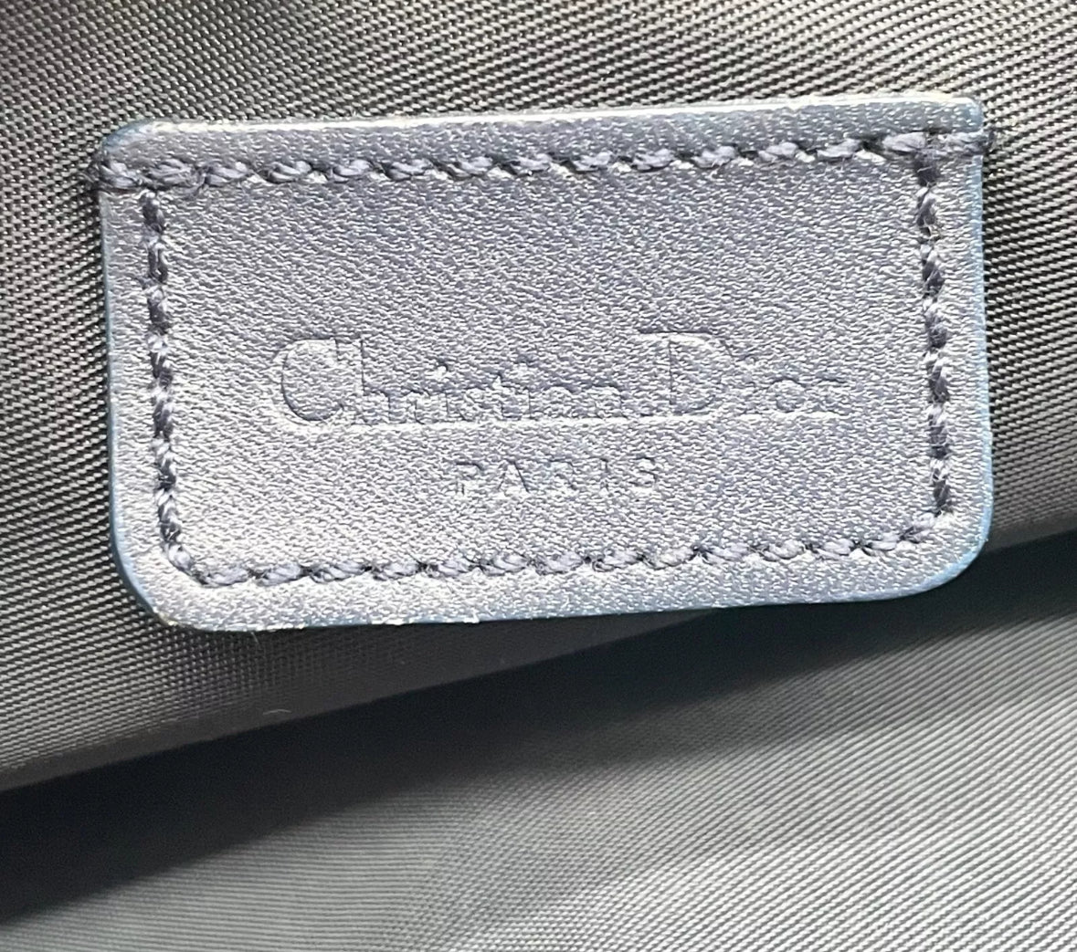 DIOR mini canvas saddle bag