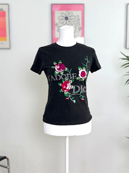 DIOR crystal “J’adore Dior” floral T-shirt