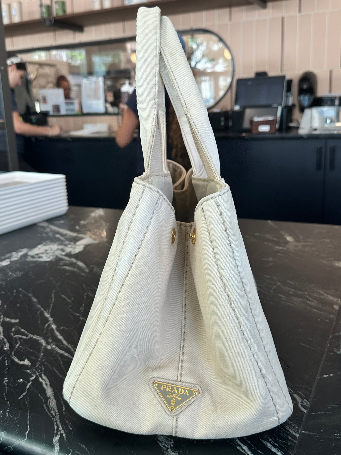 PRADA canapa tote