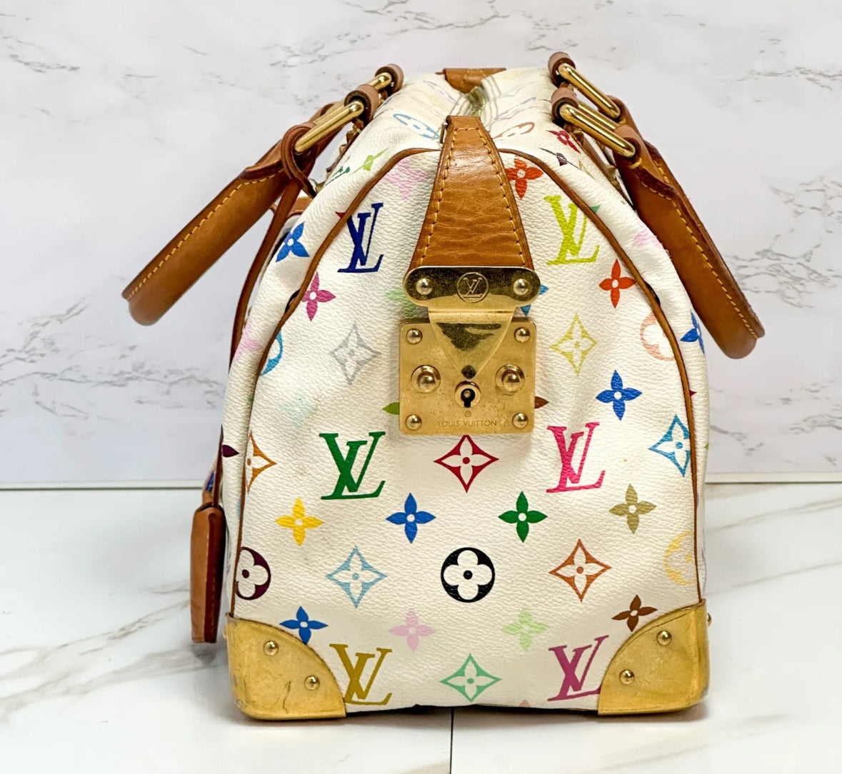 LOUIS VUITTON x Takashi Murakami multicolor speedy 30