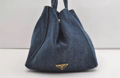 PRADA denim canapa tote