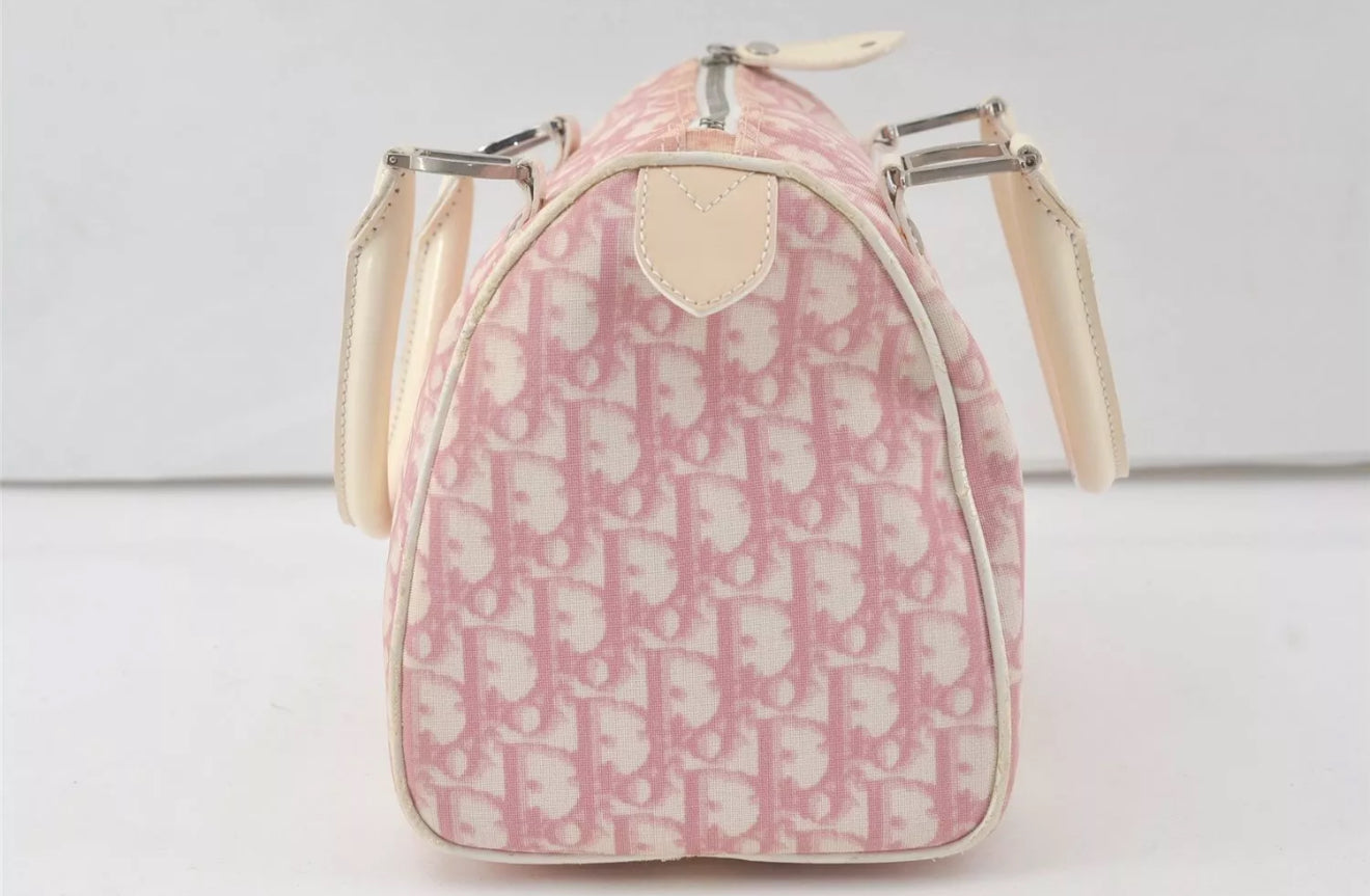 DIOR x John Galliano pink trotter Boston bag