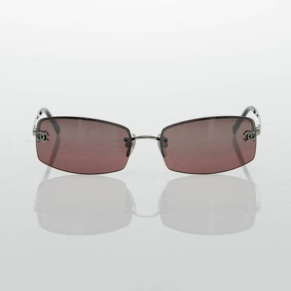 CHANEL 4093-b crystal rimless sunglasses