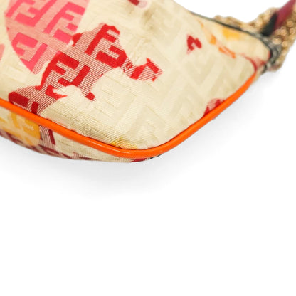 FENDI floral zucca pochette