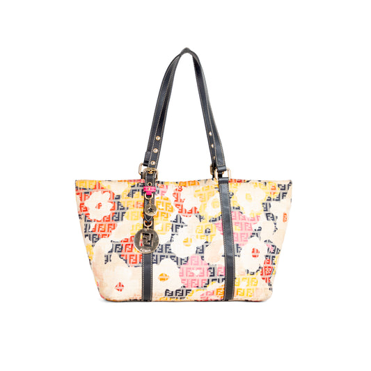 FENDI monogram floral forever tote bag