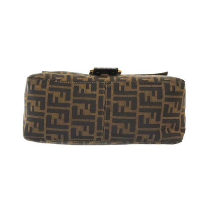 FENDI zucca flap mamma baguette with gold hardware