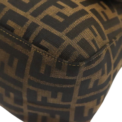 FENDI zucca flap mamma baguette with gold hardware