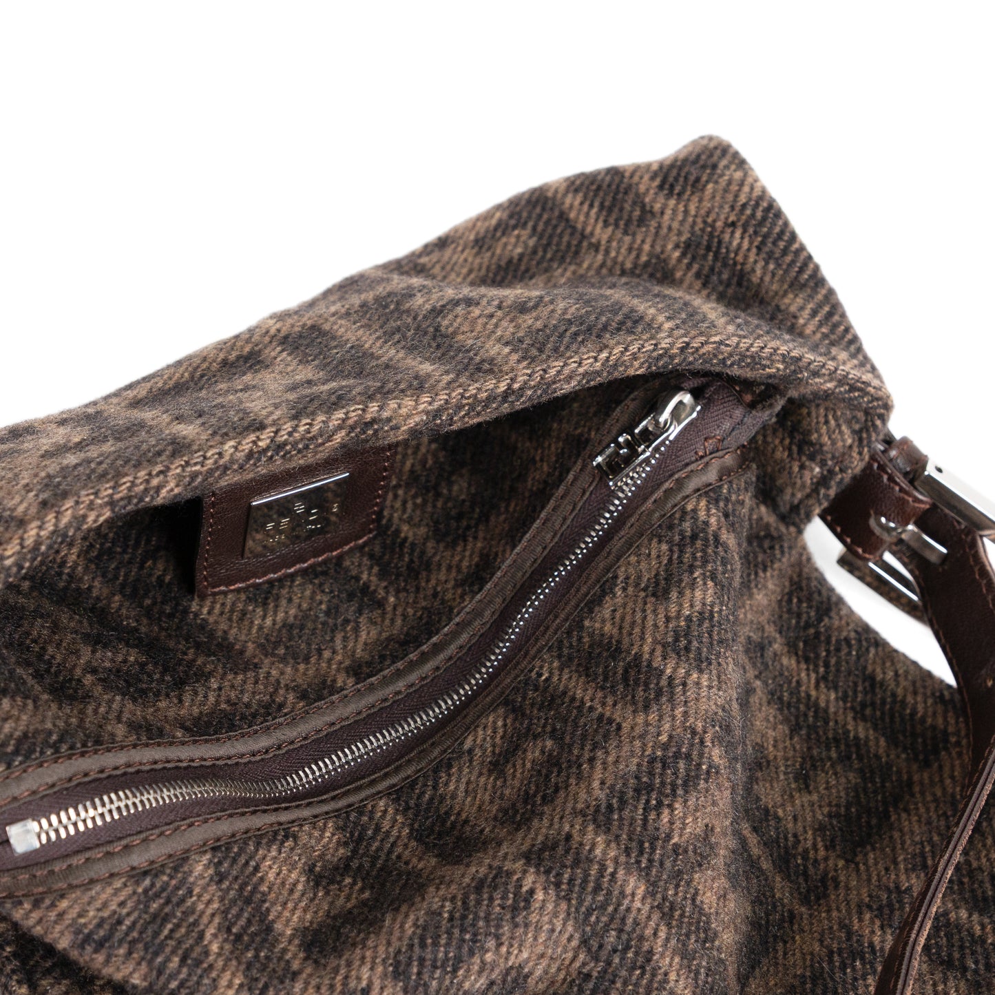 FENDI wool classic zucca baguette