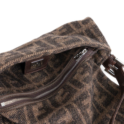 FENDI wool classic zucca baguette