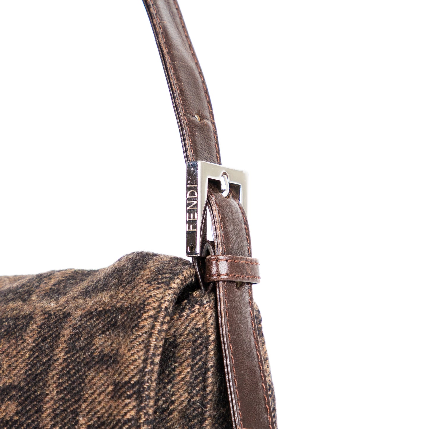 FENDI wool classic zucca baguette