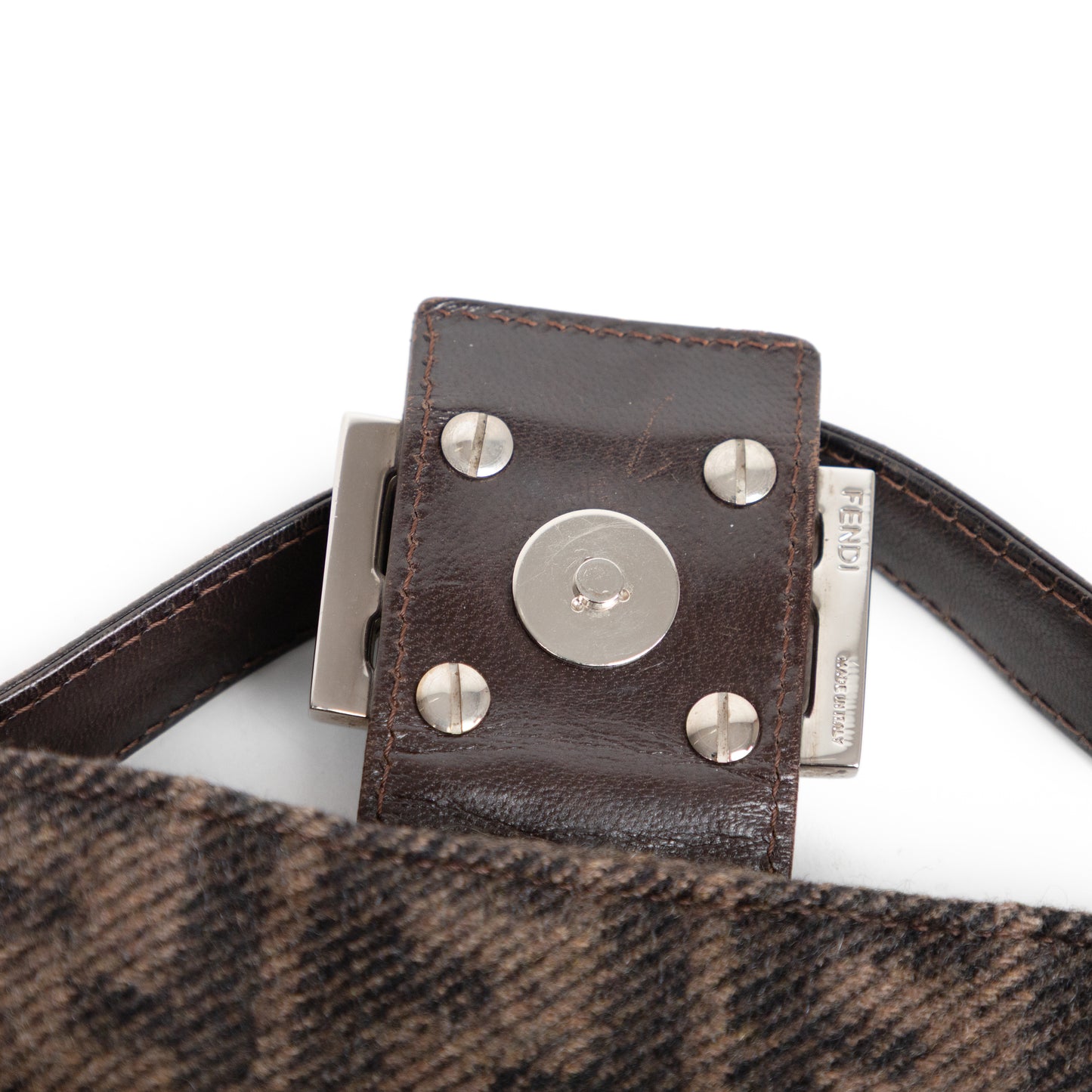 FENDI wool classic zucca baguette