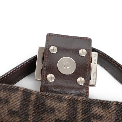 FENDI wool classic zucca baguette